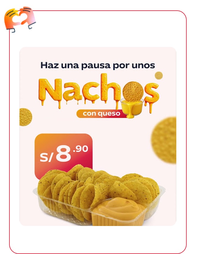 Nachos con queso